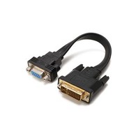 Slim Flat DVI 24+1 Male To VGA Female Cable
