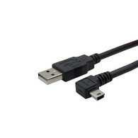 USB 2.0 A To Left Angle Mini USB 5 Pin Cable
