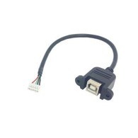USB 2.0 B Female Panel Mount To 5 Pin Pitch 2.0mm Housing Cable