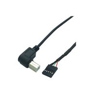 USB 2.0 B Left Angle To 5 Pin Header Motherboard Cable