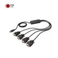 USB 2.0 To 4 Port RS232 Serial Adapter Cable