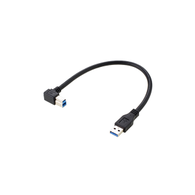USB 3.0 A Male To Right Angle B Male Cable