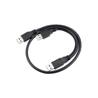 USB 3.0 Male To Male Cable With USB 2.0 Power Supply