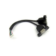 Panel Mount USB A Dual Female to 8 Pin Internal Cable