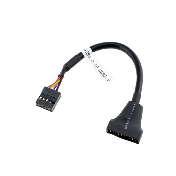 USB 2.0 9 Pin Female To Motherboard USB 3.0 20 Pin Male Cable