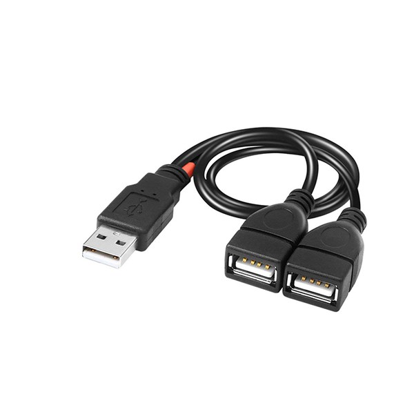 USB 2.0 A Male To 2 Dual USB A Female Splitter Cable