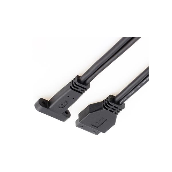USB 3.0 20-Pin Header Male To USB 3.1 Type C Female Cable