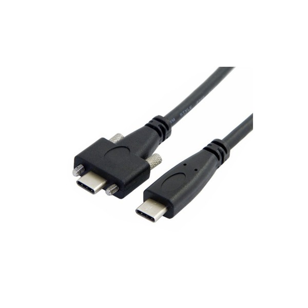 USB 3.1 Type C male to male panel mount cable