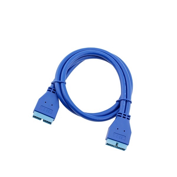 low profile usb 3.0 20 pin male to male header extender cable