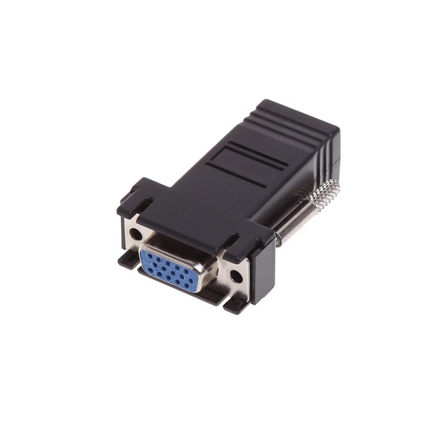 VGA Female To RJ45 Female Adapter LAN CAT5 CAT 5e CAT6 VGA Cable Extender