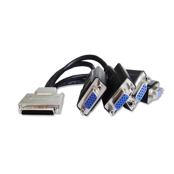 VHDCI to Quad VGA Splitter Cable
