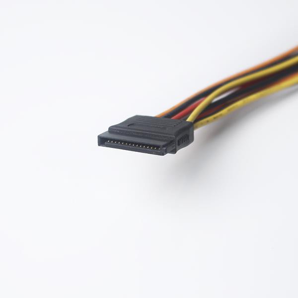 15-pin SATA Female to 2 x Female Splitter Extension Cable