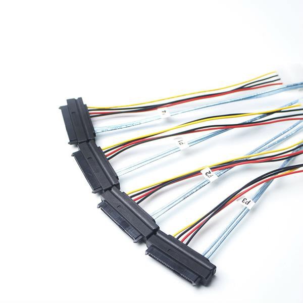 Mini SAS HD to (4) SFF-8482 Cable