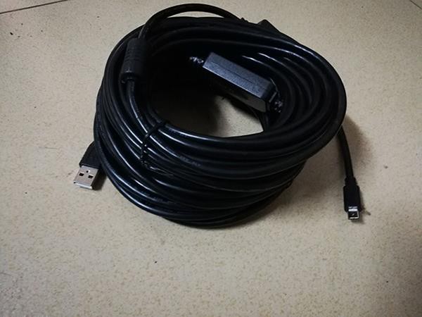 15 Meters 5 Pin Micro USB 2.0 Cable With Two Amplifications