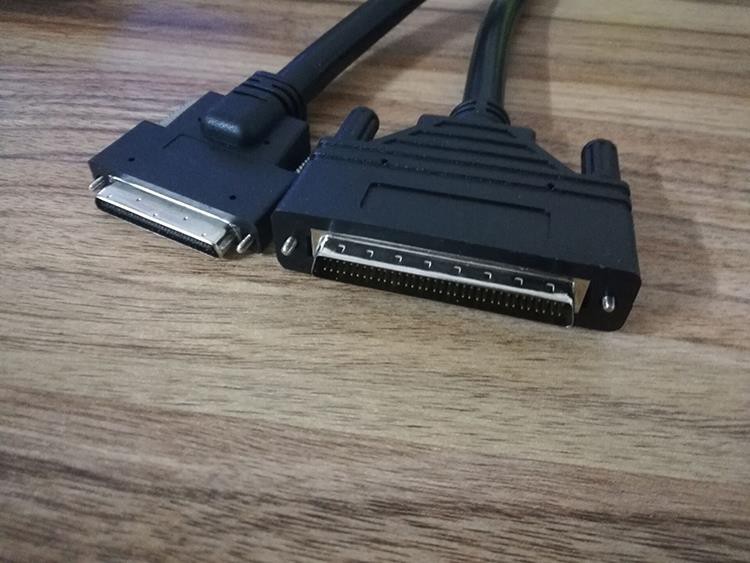 VHDCI Ultra 68 Pin Male To Half Pitch HP68 Male SCSI Cable 68P