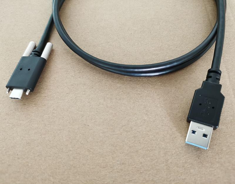 5 Gbps USB 3.0 To Type C Cable With Screw Locking