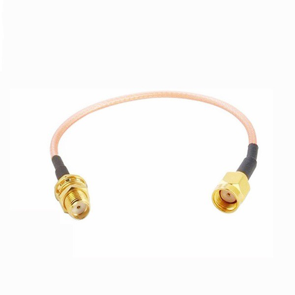 RP-SMA Male to SMA Female Bulkhead Patch Lead