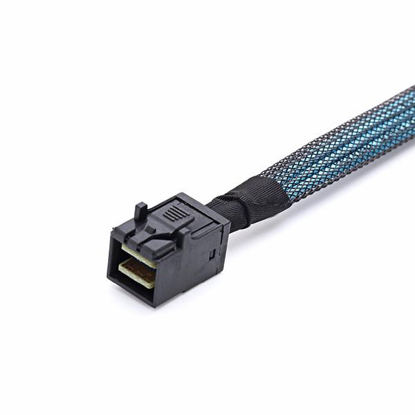 SFF-8643 to 4x SFF-8482 Cable with Power
