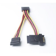 15-pin SATA Female To 2 X Female Splitter Extension Cable