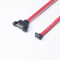 Right Angle SATA 3.0 To ESATA Panel Mount Cable
