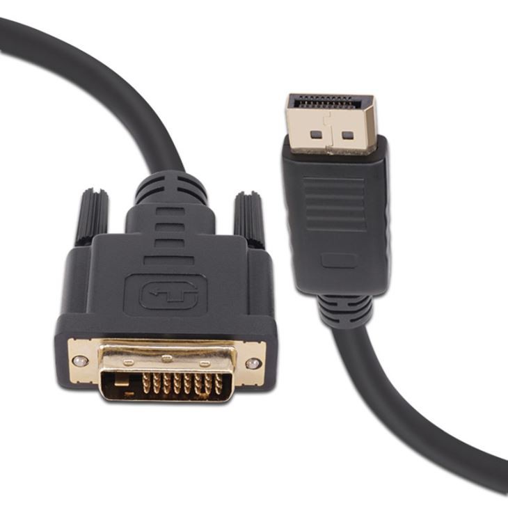 Displayport Male To DVI 24 +1 Pin Male 1080p Cable