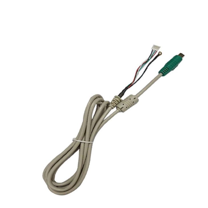 Mini Din 6 pin to 4 pin ground terminal Wire Cable