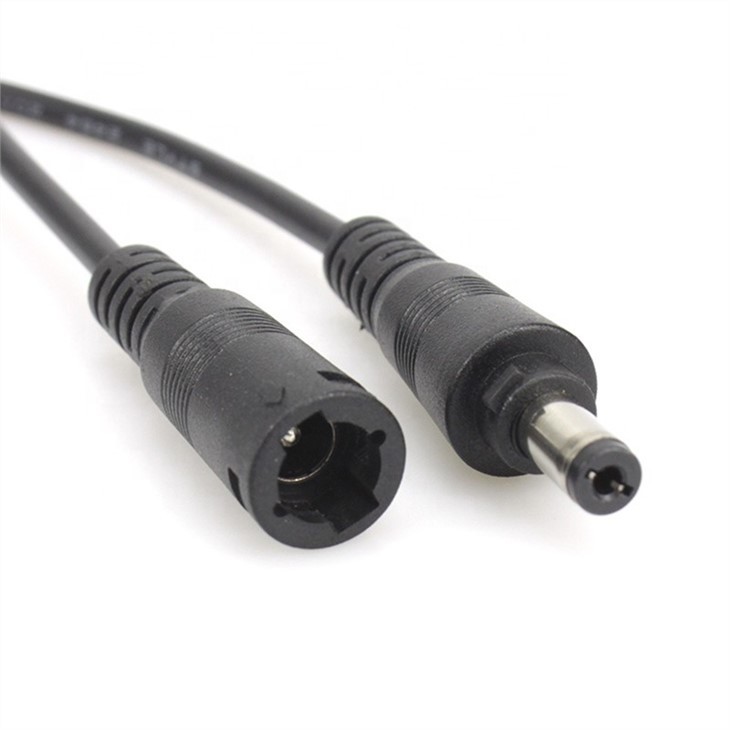 Lock Type DC5.52.1 male female bare end Cable