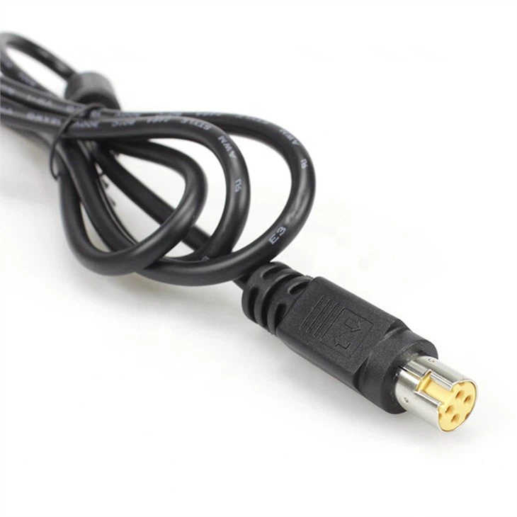 Stripped end 4 PIN DIN female plug power cable