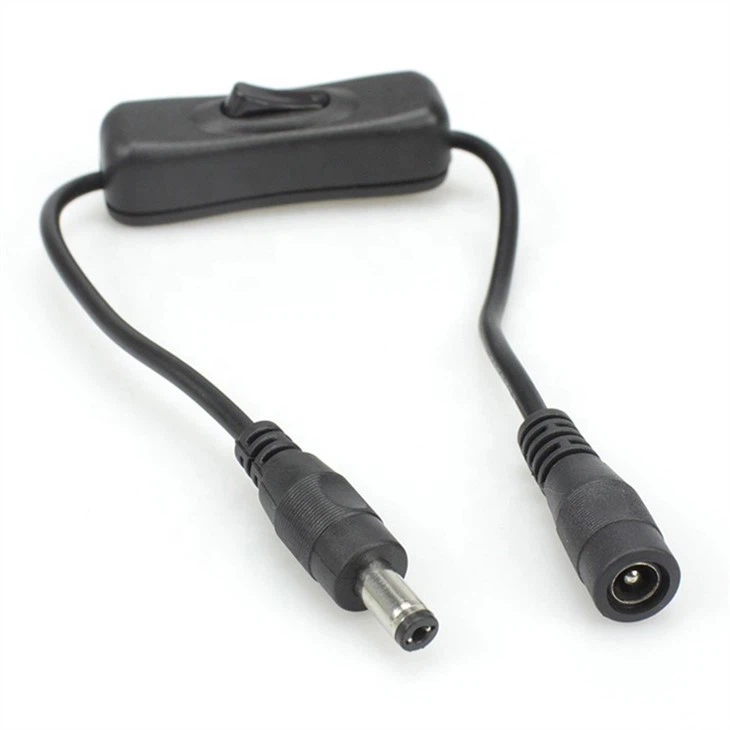 DC5.52.1 Power Extension Cord With Manual ON  OFF Switch