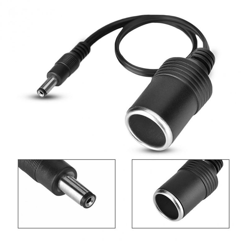 12V 24V Cigarette Lighter Socket To DC 5.5mm X 2.1mm Cable For Car Charger