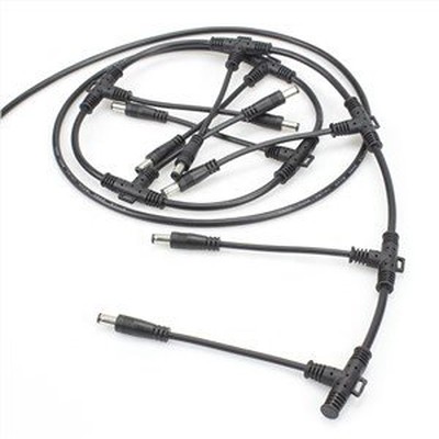 3 Way T Type DC5.5x2.1 LED Power Cable