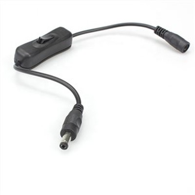5.5x2.1mm DC Connector Switch Power Plug Cable