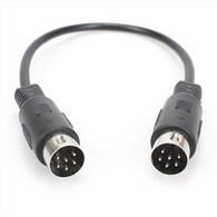 6 Pin Din Male To Din 6 Pin Male Serial Cable