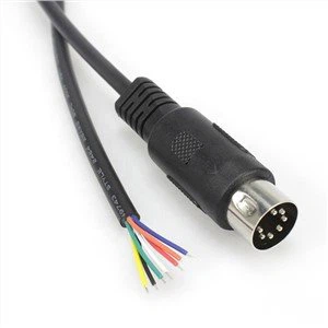 7 Cores Midi Din 7 Pin Male Open Cable