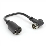 90 Degree Mini Din 4 Pin Male To Female Power Cable