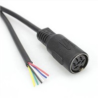 Microvitec Monitor Din 6 Pin Female Open Cable