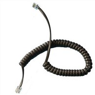 Modular 4P4CRJ11 Spiral Telephone Headset Cable