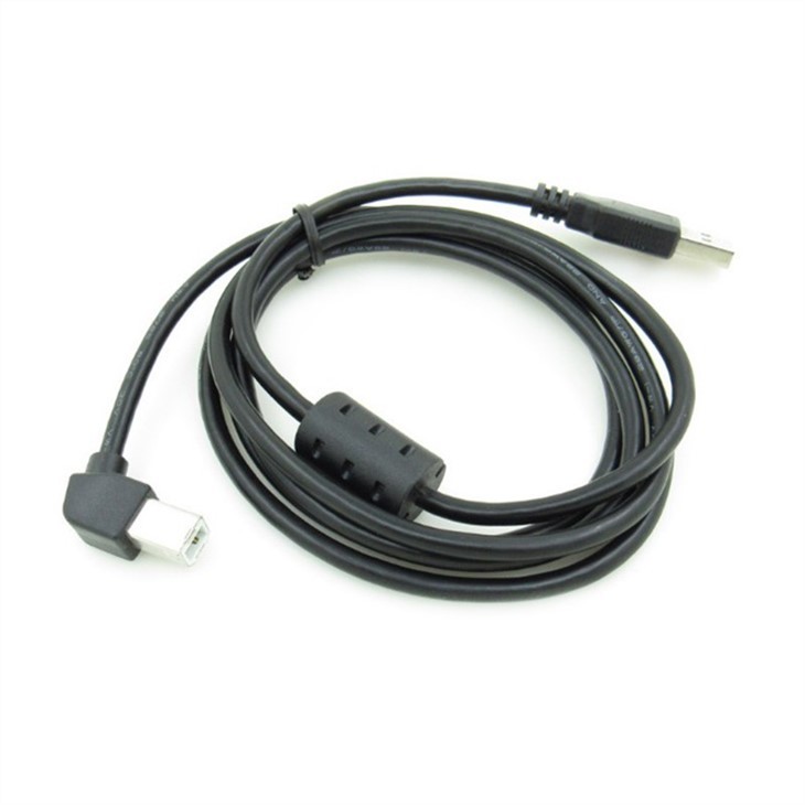 USB2.0 A male to 45 Degree Right Angle B male Cable