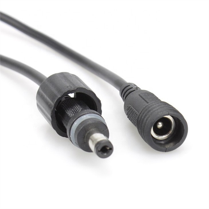 Waterproof DC5.5x2.1mm pigtail open Cable