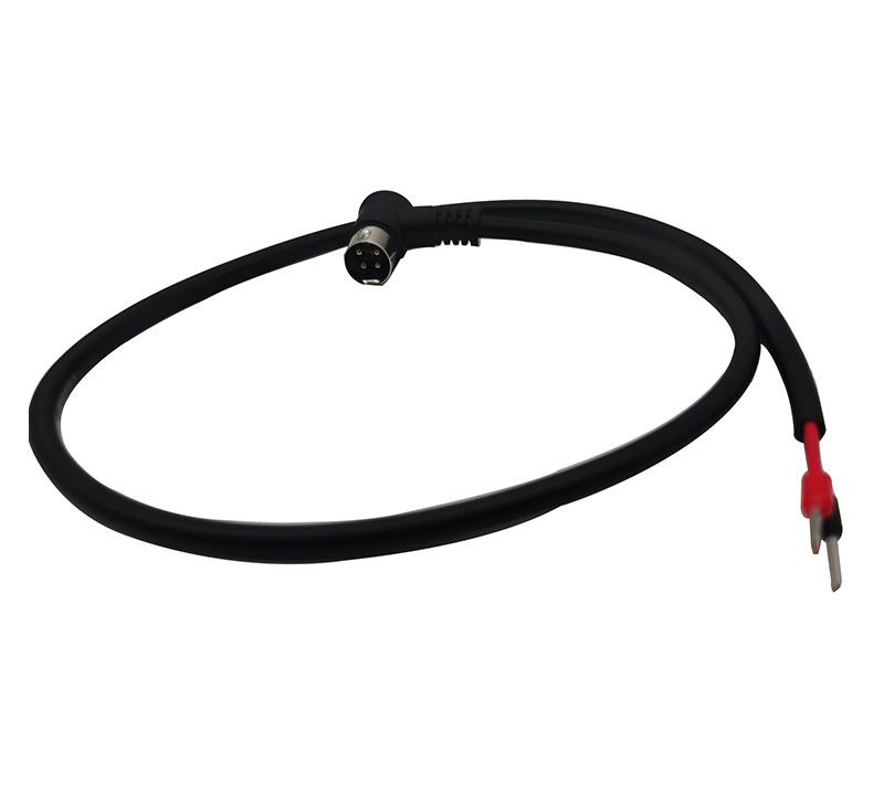 90 Degree Din 4 Pin Male To Open End With Cable Lug