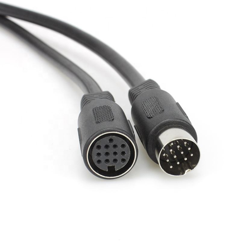 Din 13 Pin Male To Female Audio Tuner Midi Cable For Home Cinema Theatre System