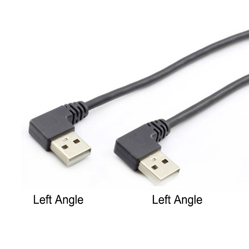 Left Angle USB2.0 A Male To A Male Left Angle Elbow Cable
