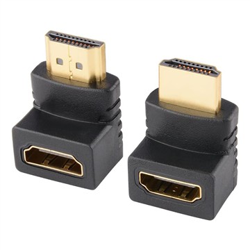 90 Degree 270 Degree HDMI Male To Female Port Saver Adapter For TV, Monitors,...