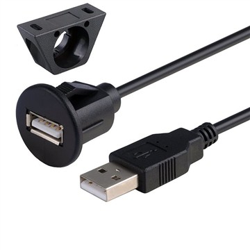 IP 67 Waterproof USB2.0 Male To Female Extension Cord Cable